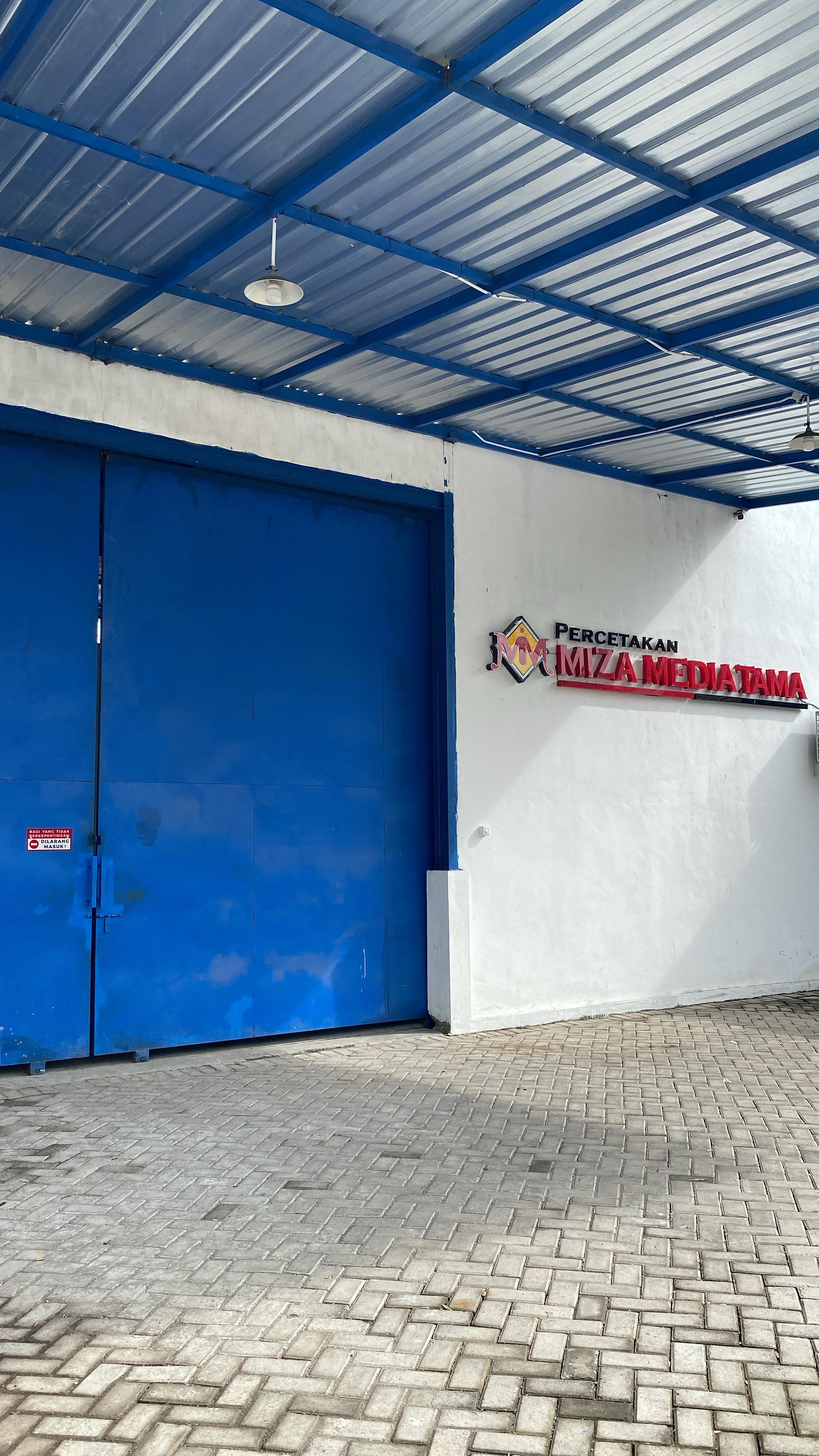 Gedung workshop Percetakan Miza Mediatama