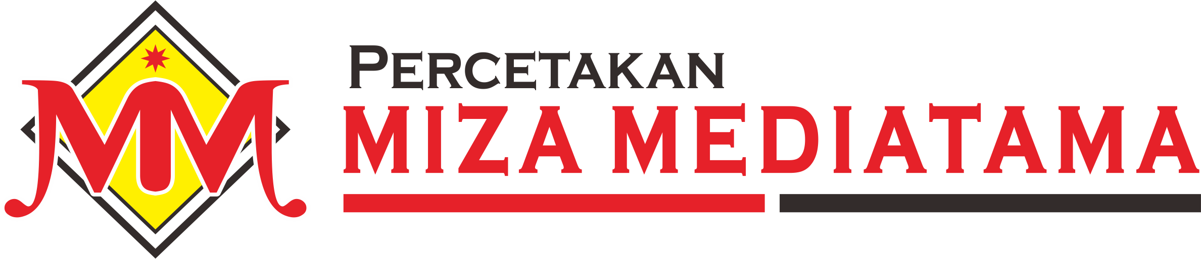 Logo Percetakan Miza Mediatama