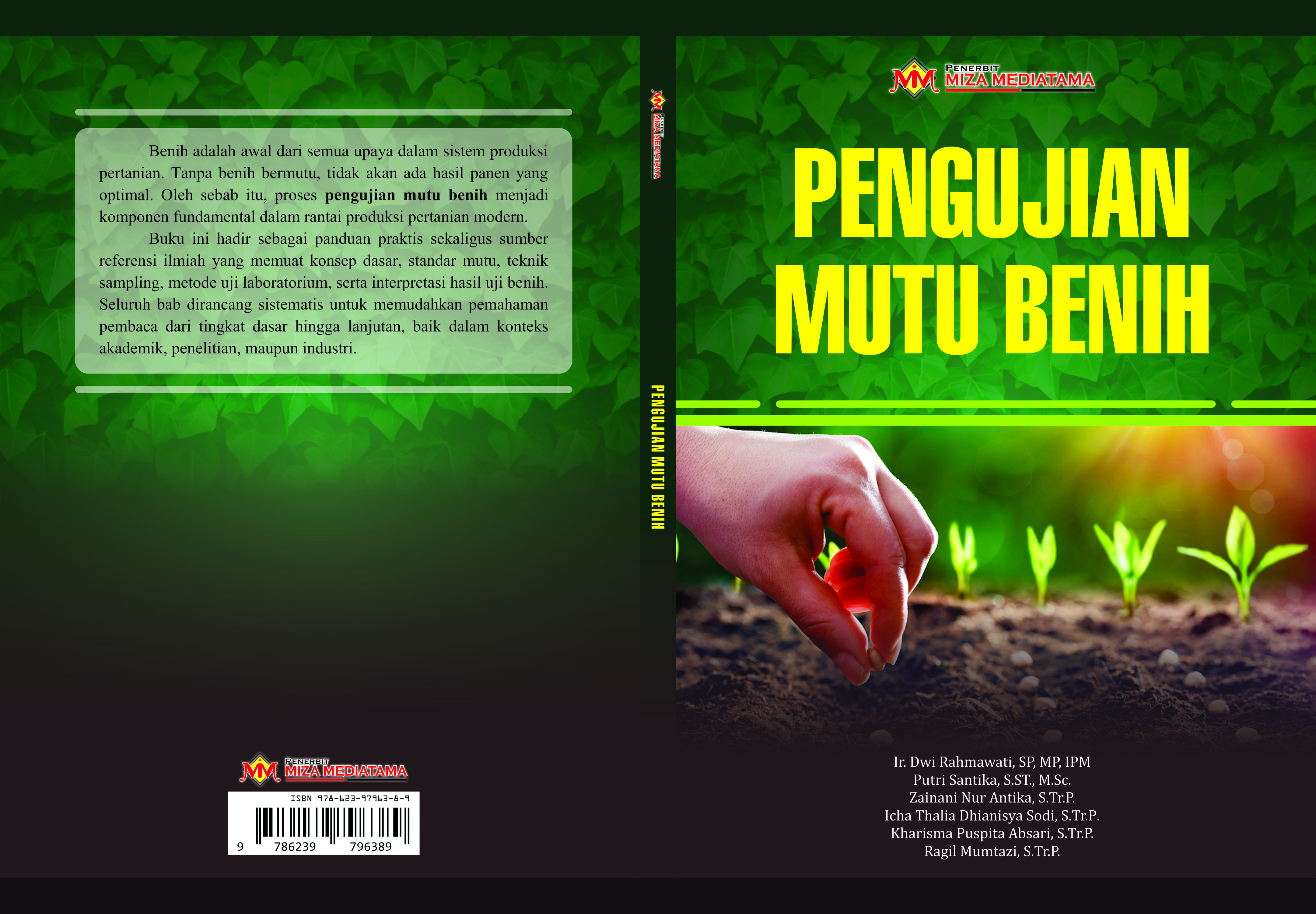 Sampul buku PENGUJIAN MUTU BENIH