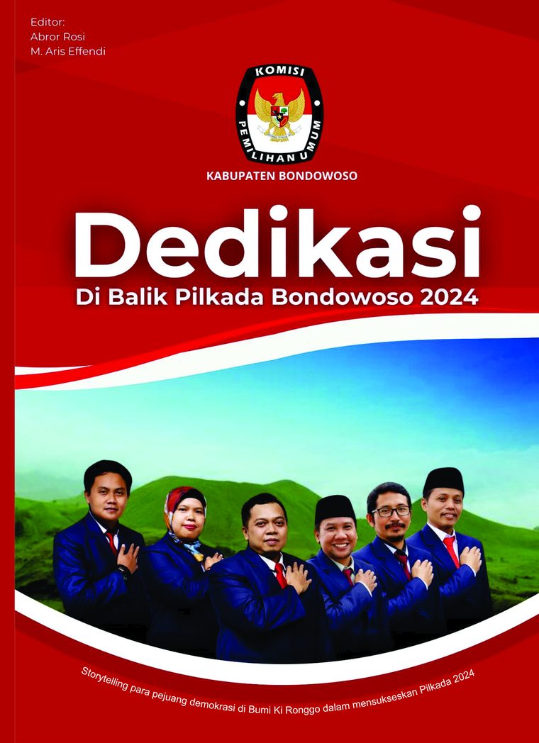 Contoh produk buku Dedikasi di Balik Pilkada Bondowoso 2024